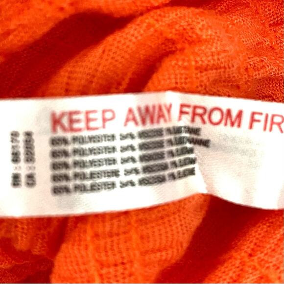 Free People NWTs La La Maxi Dress Orange size large - Picture 8 of 8